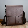 Luxury Brand Vintage Messenger Bags Men Leather Shoulder Bag Male Handbag Brown Black Side Bag Business Crossbody Bag For Men - Image 2