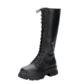 Women's Mid Calf Boots Padded Shoes Knee High Winter Sneakers Punk Style Military Casual White Black Lucury Platform Woman - Image 5