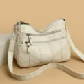 Fashion Soft Leather Crossbody Bags for Women Casual Female Multi Pocket Messenger Bags Retro Handbags Ladies Shoulder Bags