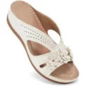 New Women's Slippers Casual Flower Hollow Wedge Beach Shoes Outdoor Fashion Platform Comfortable Non-slip Sandals Plus size
