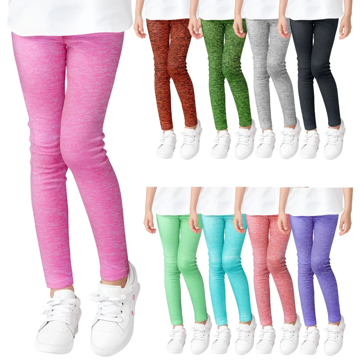 Summer outdoor mosquito proof pants, girls' ice silk leggings, thin quick drying elastic pants, children's Leggings - Image 1