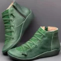 Lace Up Boots Snow Boots Woman Short Vintage Boots Mujer Botas Non-slip Shoes Socofy Chaussures Femmes - Image 4