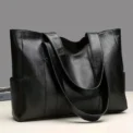 Vintage Large Capacity Tote Bag, Retro Vegan Shoulder Bag, Women's Casual Handbag For Commute - Image 6