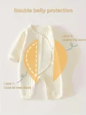 Boys Girls Bodysuit Newborn Winter Onesie Clothes Cotton Toddler Home Wear 0-6M Thickened Spring and Autumn Clothing - Image 4
