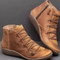 Lace Up Boots Snow Boots Woman Short Vintage Boots Mujer Botas Non-slip Shoes Socofy Chaussures Femmes