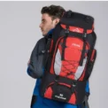 80L Camping Hiking Backpack Bag Outdoor Sports Bags Travel Waterproof Shoulder Men Climbing Mountaineering Fishing Rucksack