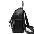 Vintage  Leather Travel Women Shopping Backpack Student School Bags Large Capacity Schoolbags Women Travel Zipper Rucksack - Image 5