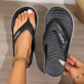 Man Minimalist Flip Flops, Classic Soft Sole Flat Summer Slide Shoes, Casual Indoor & Outdoor Beach Slides - Image 5