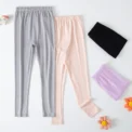 Girls four seasons thin leggings are comfortable, slim and cute. Printed pants for female students are simple and solid colors. - Image 3