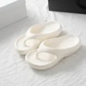 Thick Platform EVA Flip Flops For Women 2025 Summer Clip Toe Non Slip Beach Sandals Woman Comfortable Soft Sole Cloud Slippers - Image 3