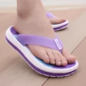 Summer Slippers Women Casual Massage Durable Flip Flops Beach Sandals Female Wedge Shoes Striped Lady Room Slippers Zapatos