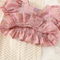 (0-3 Years Old) Summer Baby Girl Cotton Color Plaid Bubble Sleeve Top And Shorts Set Cute Princess Style Two-Piece Set For Girls - Image 6