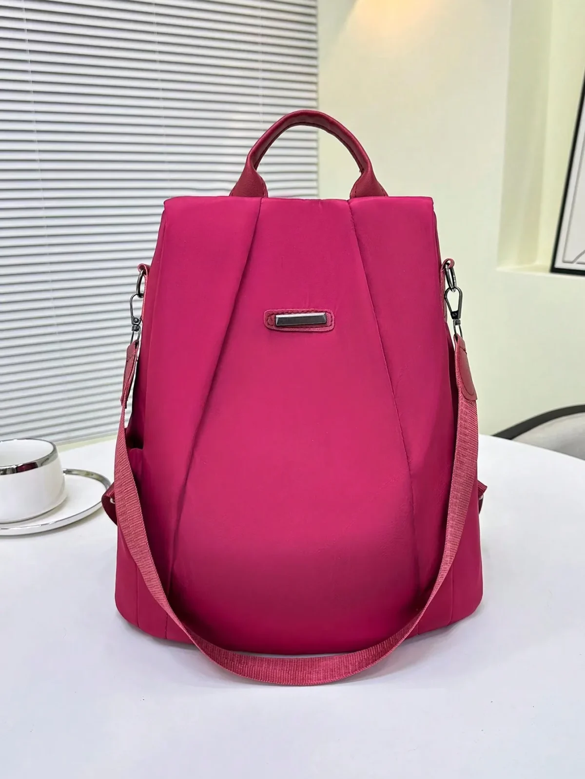 Luxury Women Backpack Casual Black/Khaki/Rose Red School Bag for Girls Detachable Strap Travel Shoulder Bag Mochila Rucksack - Image 2