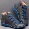 Lace Up Boots Snow Boots Woman Short Vintage Boots Mujer Botas Non-slip Shoes Socofy Chaussures Femmes - Image 5