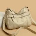 Fashion Soft Leather Crossbody Bags for Women Casual Female Multi Pocket Messenger Bags Retro Handbags Ladies Shoulder Bags - Image 3
