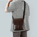 Luxury Brand Vintage Messenger Bags Men Leather Shoulder Bag Male Handbag Brown Black Side Bag Business Crossbody Bag For Men - Image 4