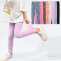 Girls four seasons thin leggings are comfortable, slim and cute. Printed pants for female students are simple and solid colors.