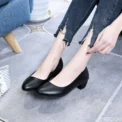 Women's new Trendy Shoes Simple Thick Heel Mary Jane Shoes Fashion elegant pumps Versatile work Female shoe Zapatos Mujer - Image 3