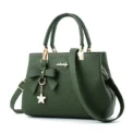 Women Messenger Bags With Flower Pendant Office Ladies Fashion Totes Pure Handbag For Female New Crossbody Shoulder Bags - Image 3
