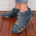 Women's Travel Shoes Fashionable Street Retro Durable Waterproof Soft Soled Lace Up Shoes High Quality Anti Slip Hiking Boots - Image 6