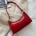 Trendy eather Handbags for Women Stylish Patterned Armpit Messenger Bags Female Small Underarm Shoulder Purse bolso mujer - Image 4