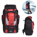 80L Camping Hiking Backpack Bag Outdoor Sports Bags Travel Waterproof Shoulder Men Climbing Mountaineering Fishing Rucksack - Image 6