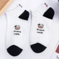 1/5 pair of women's socks cute cow print short socks creative printed socks ankle socks - Image 5