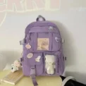 Girls Backpack Cute School Bags For Student Teens Girls Pockets Women Laptop Backpack - Image 4