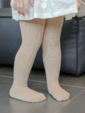 1 Pack of Simple Basic Vertical Stripesd Bottoming Pantyhose for Baby Girls, Suitable for Daily Life - Image 5