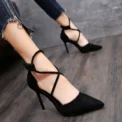 Newest Style High Heels Sexy Pumps Women Shoes 9cm Wedding Shoes for Women Bride Shallow Pointed Single Shoes - Image 2