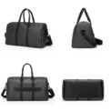 Men’s Black Traveling Bag Large Capacity Business Travel Luggage Bag Classic Full Body Printed Handbag Shoulder Bags for Men - Image 4