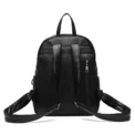 Vintage  Leather Travel Women Shopping Backpack Student School Bags Large Capacity Schoolbags Women Travel Zipper Rucksack - Image 6