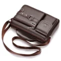 Fashion Men's Shoulder Bag Business Man Crossbody Bags Leather Male Handbag Briefcase Travel Messenger Bag Mens Bag - Image 3