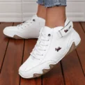 Women's Travel Shoes Fashionable Street Retro Durable Waterproof Soft Soled Lace Up Shoes High Quality Anti Slip Hiking Boots - Image 2