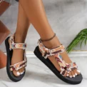 Summer Flat Women's Shoes Hemp Rope Set Foot Beach Sandals Outdoor All-match Casual Slippers Large Size Women Sandals - Image 6
