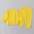 2PCS Children's Set Spring and Autumn Simple Little Bear Head Round Neck Long Sleeve Pants - Image 2