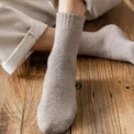 New Winter Warm Women Socks Wool Male Men Socks Super Thicker Solid Socks Merino Wool Socks Against Cold Snow Terry Sock - Image 3