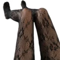 Sexy Womens Long Fishnet Stockings Pantyhose Floral Sheer Mesh Tights Lingerie - Image 5