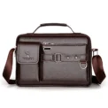 Fashion Men's Shoulder Bag Business Man Crossbody Bags Leather Male Handbag Briefcase Travel Messenger Bag Mens Bag