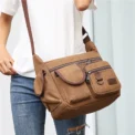 Men Canvas Shoulder Bags Casual Tote Travel Men's Crossbody Bag Luxury Messenger Bags Fashion High Quality Handbag - Image 6