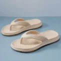 White EVA Beach Flip Flops for Women Summer 2025 Comfort Soft Sole Home Slippers Woman Lightweight Clip Toe Flat Slides Sandals - Image 4