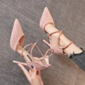 Newest Style High Heels Sexy Pumps Women Shoes 9cm Wedding Shoes for Women Bride Shallow Pointed Single Shoes - Image 5