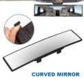 2-4PCS 285mm Car Interior Rear Mirror Rubber Clip Anti Glare Wide Convex Curve Panoramic Mirror Convex Rear View Clear Mirror - Image 3