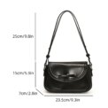 Women Casual Tote Handbag with Bow Leisure Armpit Handbag PU Leather Travel Underarm Handbag Girls Outdoor Daily Bag - Image 6