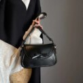 Women Casual Tote Handbag with Bow Leisure Armpit Handbag PU Leather Travel Underarm Handbag Girls Outdoor Daily Bag - Image 3