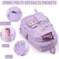 Girls Large Capacity School Backpack Teenage Students Book Bag Cute Dreamy Mermaid Schoolbag - Image 5