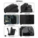 Magnetic Gym Bag Sling Bag Crossbody Water Bottle Pouch Phone Holder Water Bottle Carrier Bag for Men and Women