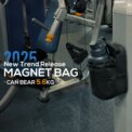 Magnetic Gym Bag Sling Bag Crossbody Water Bottle Pouch Phone Holder Water Bottle Carrier Bag for Men and Women - Image 2