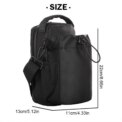 Magnetic Gym Bag Sling Bag Crossbody Water Bottle Pouch Phone Holder Water Bottle Carrier Bag for Men and Women - Image 4