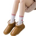 Non Slip Socks Comfortable Sticky Slipper Socks Soft Cherry Crew Socks Breathable Cotton Pilates Socks for Yoga Pilates - Image 2